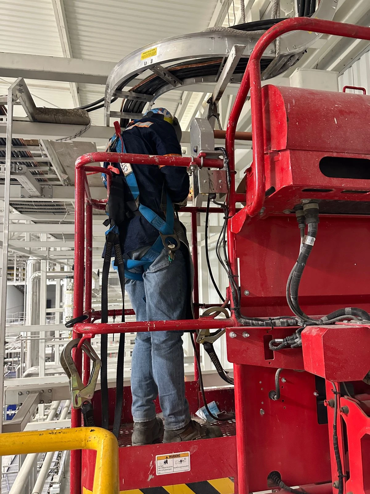Cableado de control organizado e identificado dentro del gabinete eléctrico